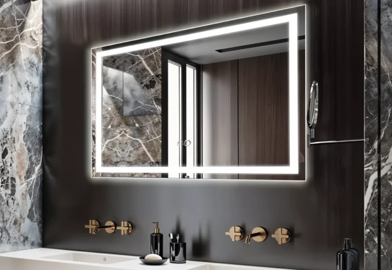 Transforming Spaces: The Power of a Bathroom Vanity with Mirror and Lights | Angellique.com