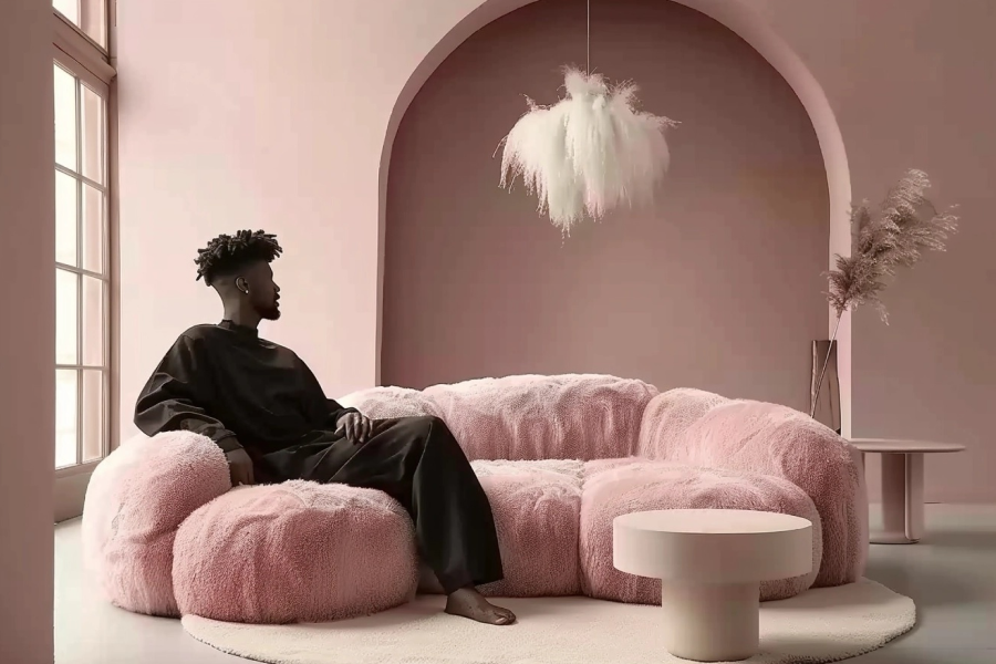 Transforming Spaces with a Pink Sofa Set: A New Wave in Interior Design | Angellique.com