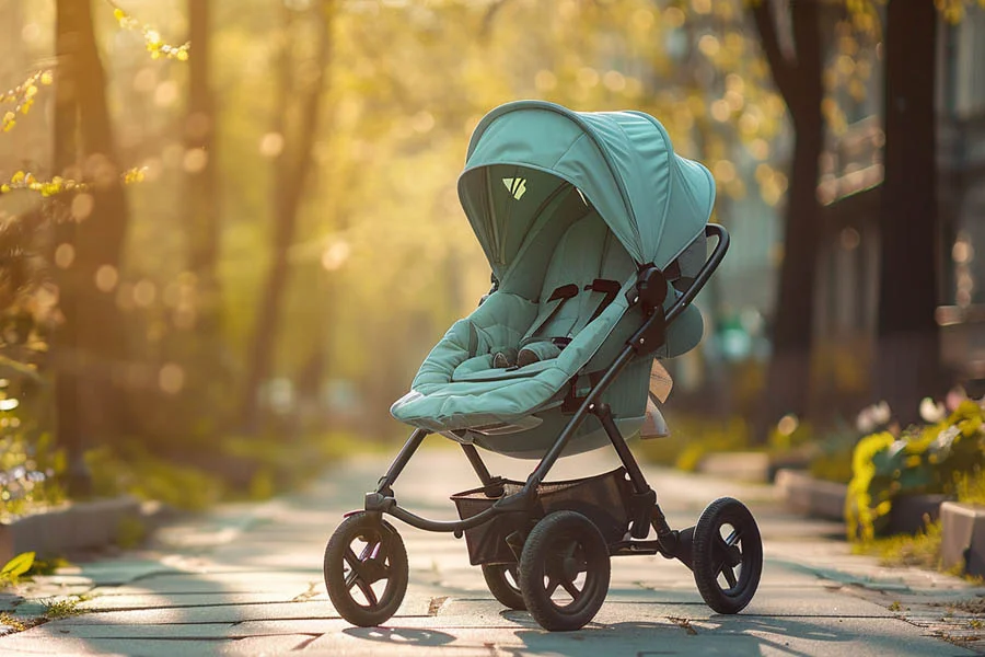stylish high landscape stroller