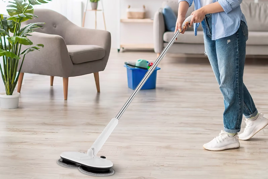 Rechargeable Spin Mop for Easy Cleaning